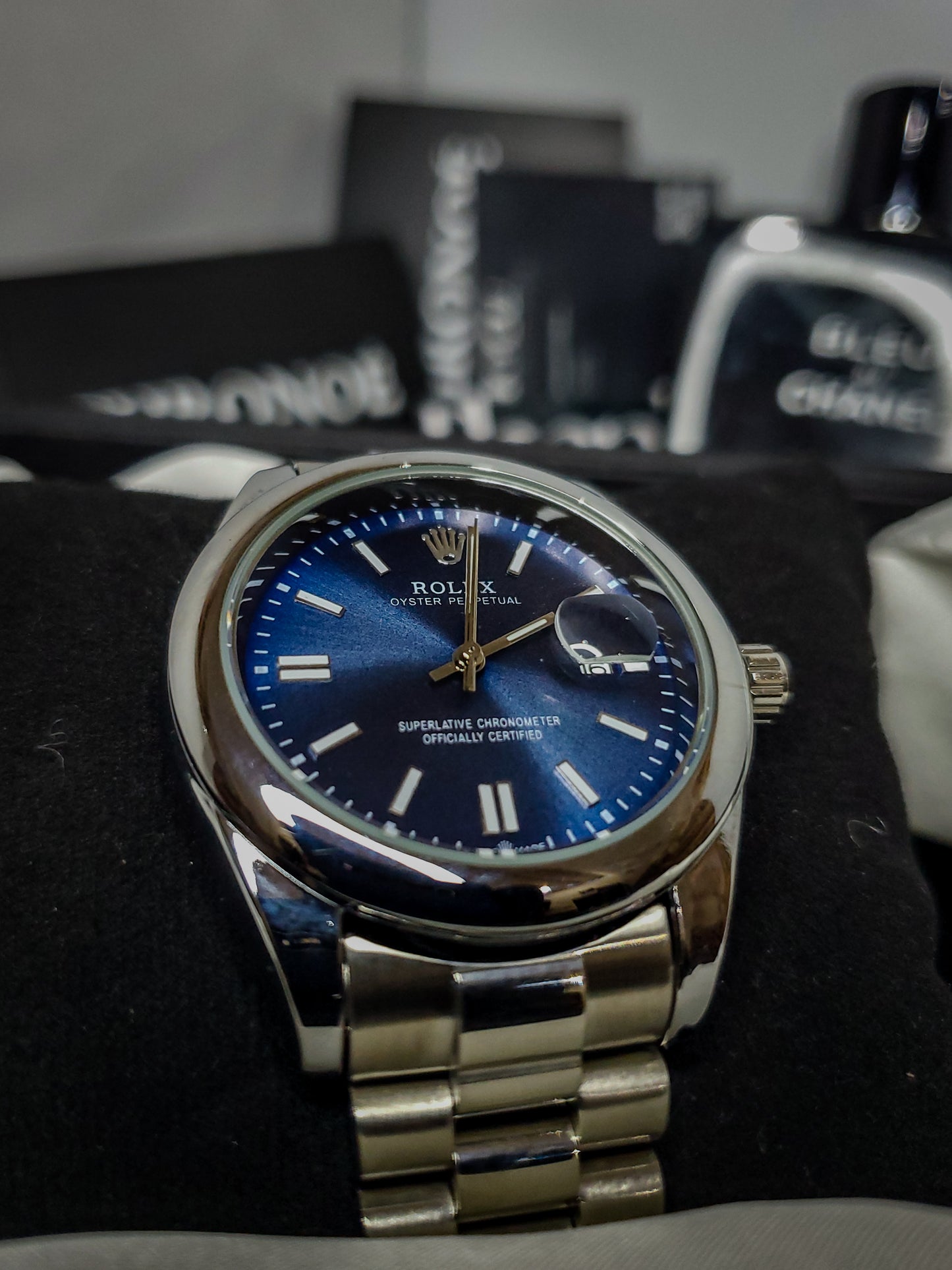 RLX Oyster Perpetual Datejust - Blue - Noir Edition (60% OFF)