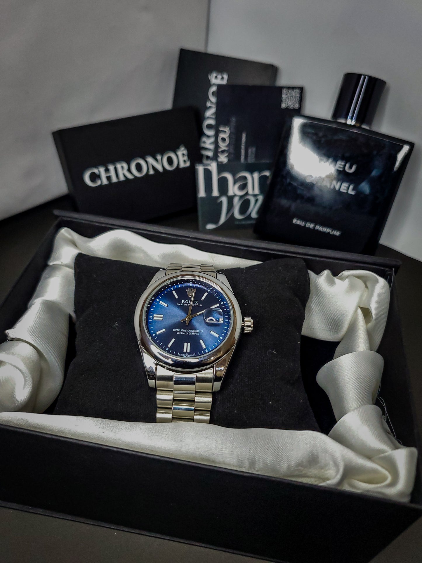 RLX Oyster Perpetual Datejust - Blue - Noir Edition (60% OFF)