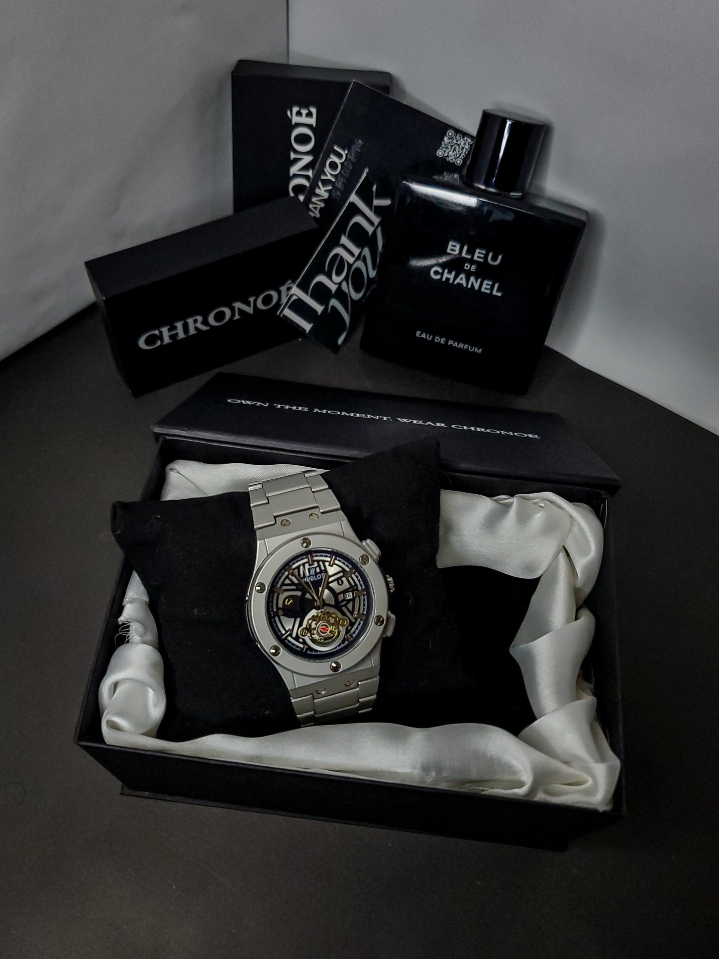 Hublot Matte Finish - Metal Body - Blue Dial - Noir Edition (60% OFF)