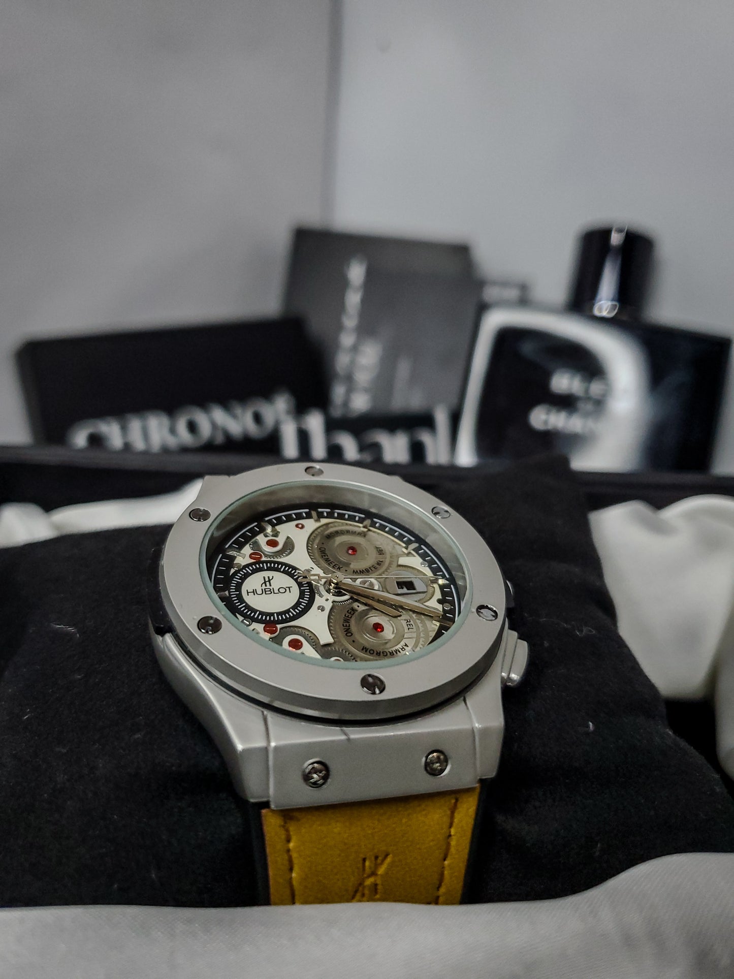 Hublot Vista - Leather Strap - BROWN - Noir Edition (60% OFF)