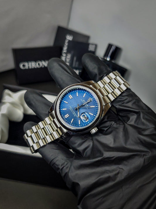 RLX Oyster Perpetual Datejust - Blue - Noir Edition (60% OFF)