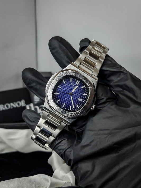 Patek Philippe Nautilus - Blue Dial - Noir Edition (60% OFF)
