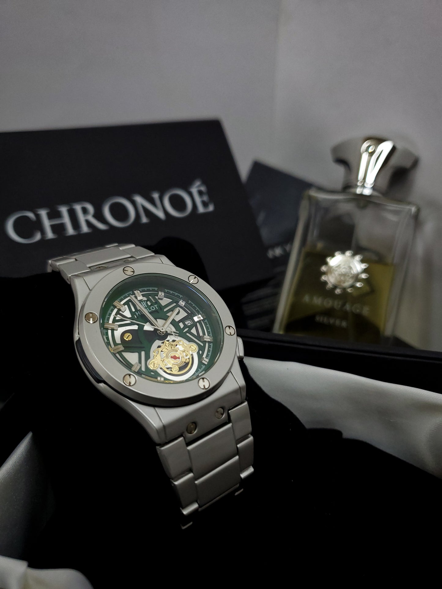 Hublot Matte Finish - Green Dial - Noir Edition (60% OFF)